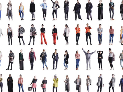 不同站姿的女人多人3d模型 不同站姿的女人多人