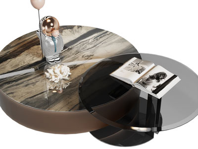现代圆形茶几