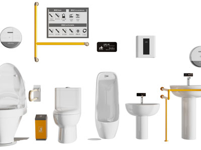 现代陶瓷马桶、小便池