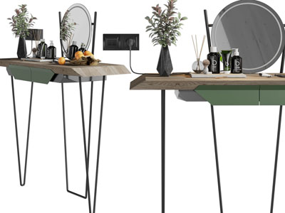 现代细脚支架化妆、梳妆台