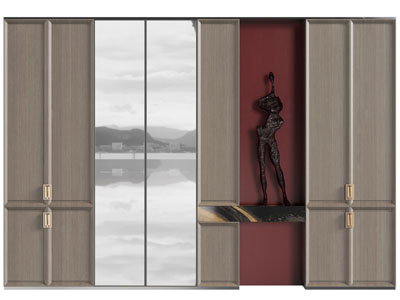 新中式多功能酒柜