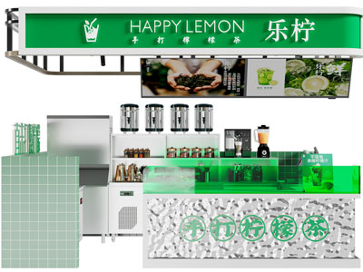 现代果汁饮料奶茶店