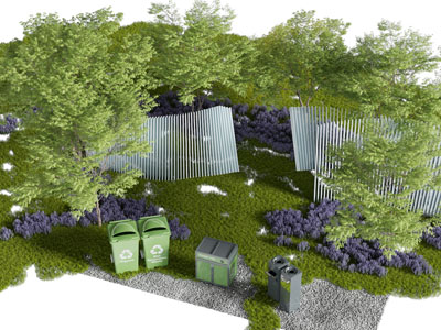 现代公园景观园艺小品