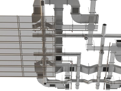 工业风loft管道天花吊顶