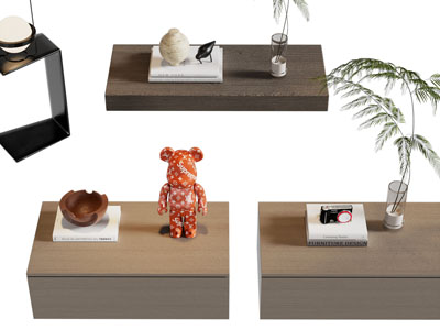 现代方形茶几、边几