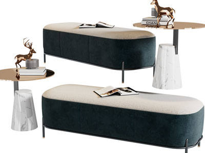 现代沙发凳、边几