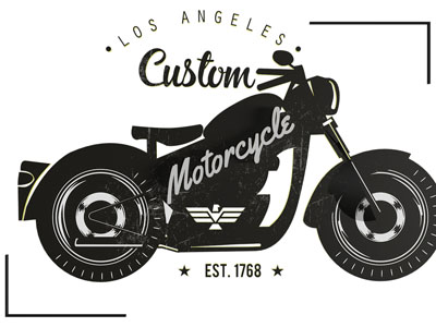 现代摩托车墙饰挂件