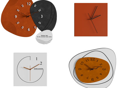 现代个性钟表墙饰挂件