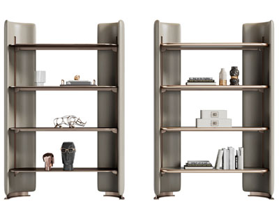 现代开放式置物收纳架