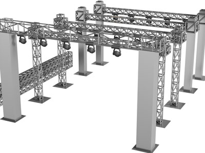 现代灯光架摄影器材