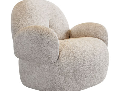 侘寂风单人沙发3d模型 侘寂风单人沙发