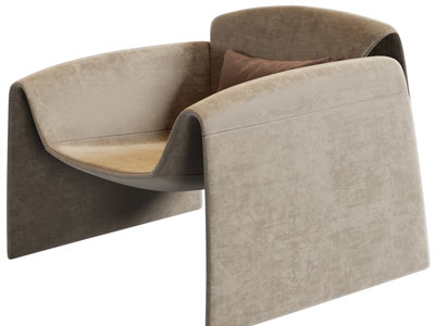 现代单人沙发3d模型 现代单人沙发