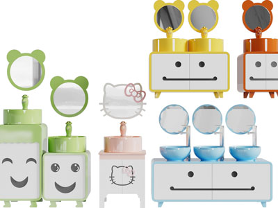 现代儿童卡通洗手台