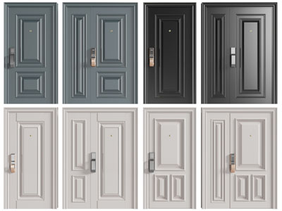 美式双扇、单扇入户平开门