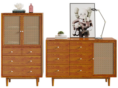 北欧实木玄关柜、边柜