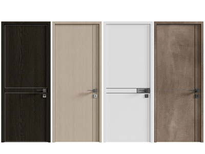 现代实木单扇平开门