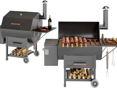 现代金属烧烤炉、烧烤架