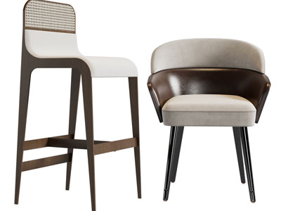 现代休闲椅子、吧椅