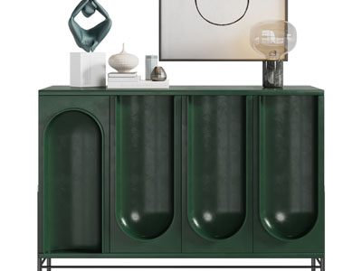 现代复古绿色玄关柜、边柜