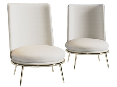 现代轻奢高靠背单人沙发3d模型 现代轻奢高靠背单人沙发