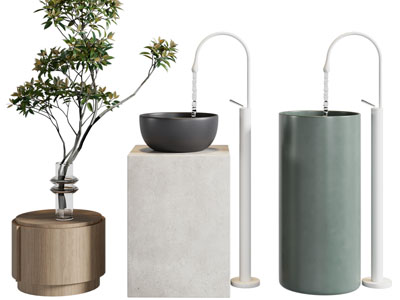 现代简约洗手台