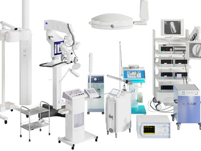 现代手术灯、心电监护仪、B超检测仪3d模型 现代手术灯、心电监护仪、B超检测仪
