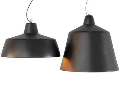 工业风loft黑色金属灯罩吊灯