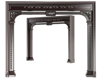 欧式雕花垭口、门洞3d模型 欧式雕花垭口、门洞