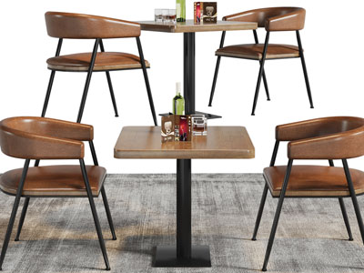 现代休闲餐桌椅组合