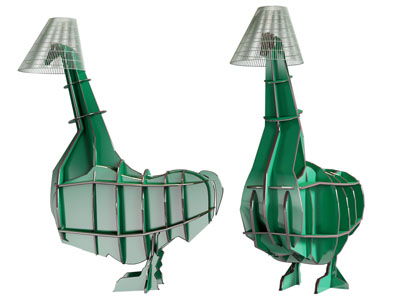 现代抽象动物置物收纳装饰架