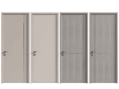 现代单扇平开门