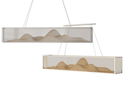 新中式长方形吊灯