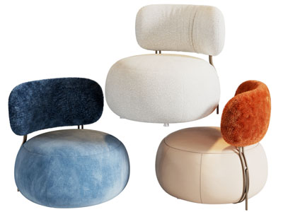 现代单人沙发3d模型 现代单人沙发