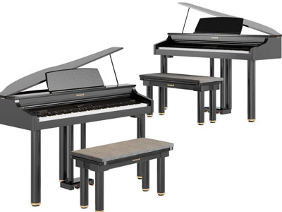 现代黑色三角钢琴、琴凳3d模型 现代黑色三角钢琴、琴凳