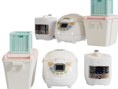 现代电饭锅、储米盒
