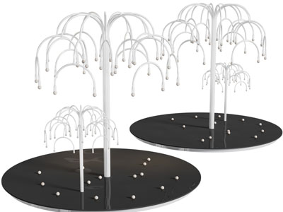 现代美陈、落地灯