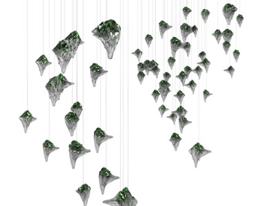 现代水晶吊坠吊灯