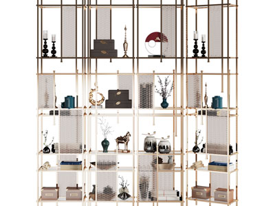 新中式金属装饰柜