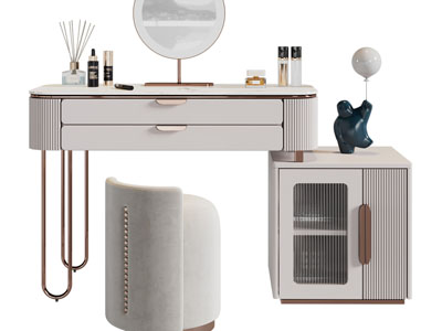 现代轻奢化妆、梳妆台