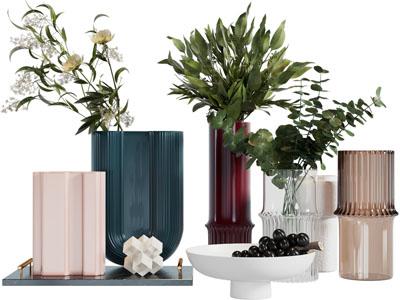 现代花瓶花卉摆件