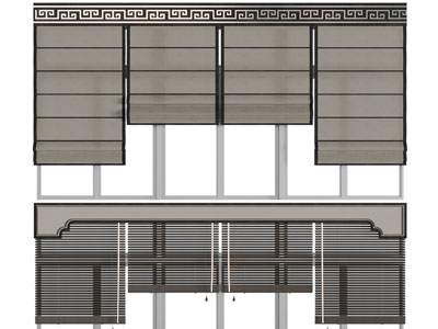 新中式百叶窗帘