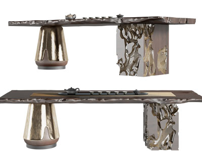 新中式实木茶桌椅组合