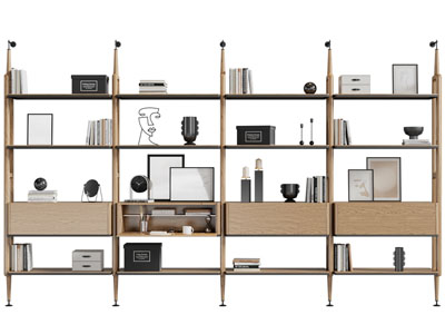 现代实木装饰柜