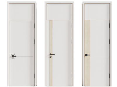 现代单扇平开门