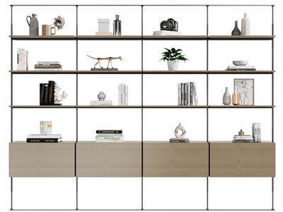 现代开放式展示装饰柜