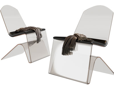 现代亚克力休闲椅子