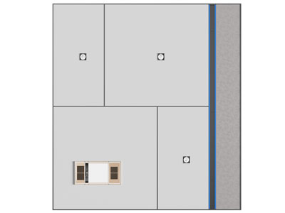现代卫浴间天花吊顶