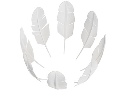 现代羽毛造的摆件