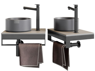 现代悬挂式洗手台