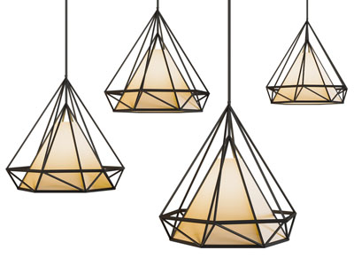 北欧钻石造的镂空铁艺吊灯